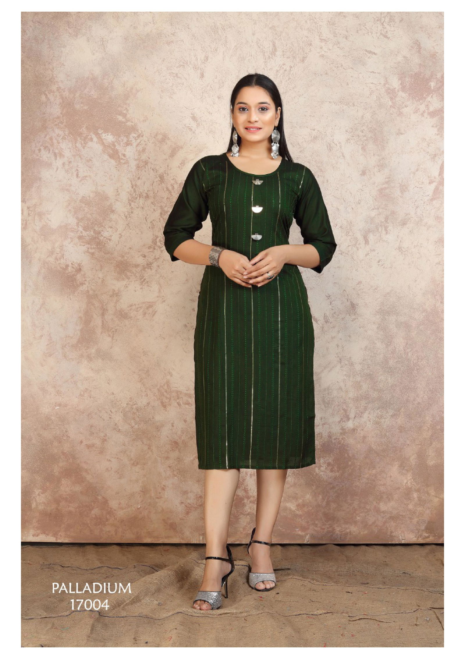 Palladium Fancy Stylish Designer Latest Ethnic Wear  Rayon With Sequence Embroidery Work Kurtis Collection 