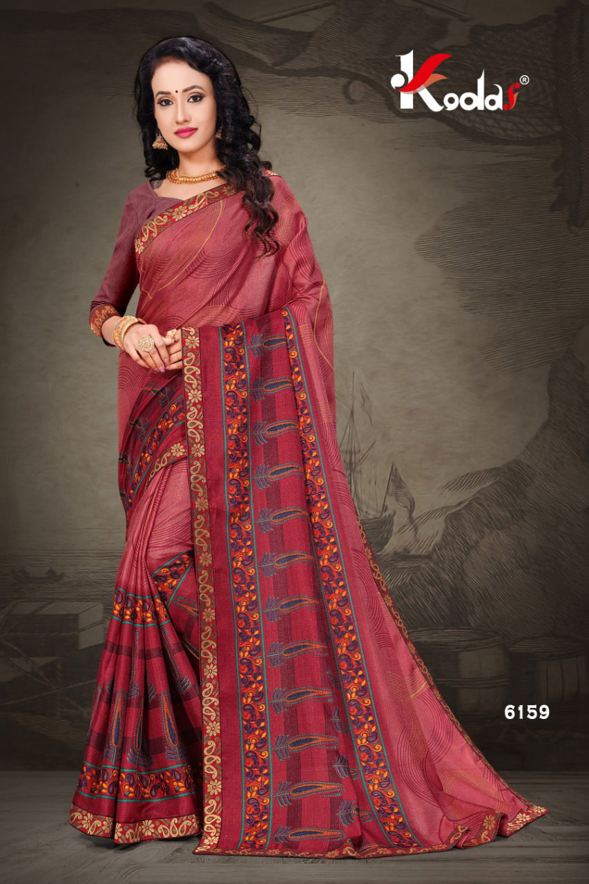 Daily Wear Designer Fancy Vichitra Silk Saree Collection