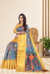 Shrinidhi Soft Silk Kalamkari Printed Designer Saree Catalog