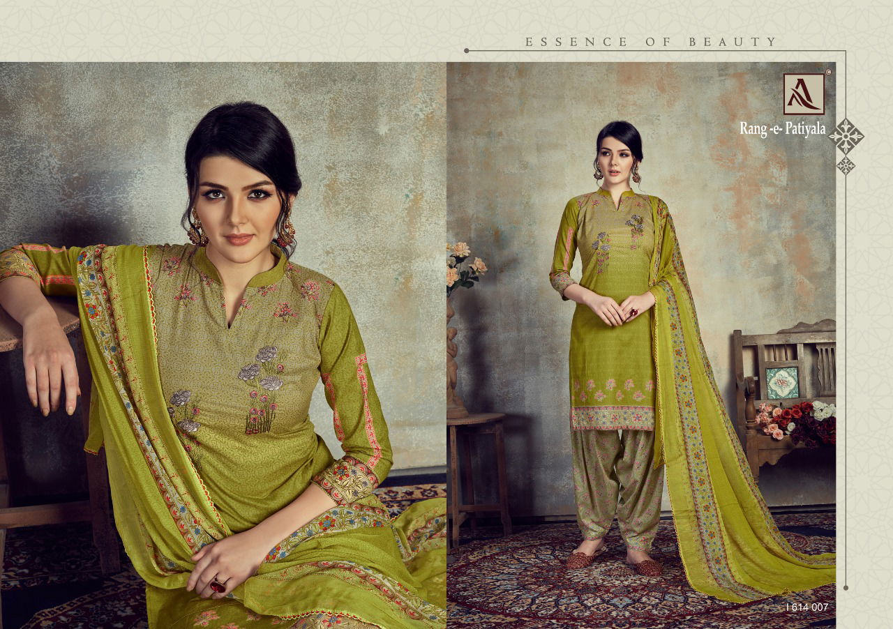 Alok Rang E Patiyala Exclusive Ready Made Collection Of  Casual Wear Cotton Printed Designer Salwar Suit 