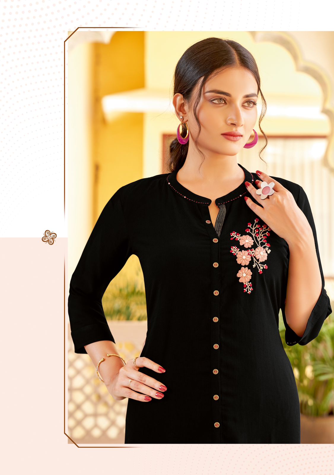 Mittoo Fentastic Vol 5 Designer Embroidery Kurtis Catalog
