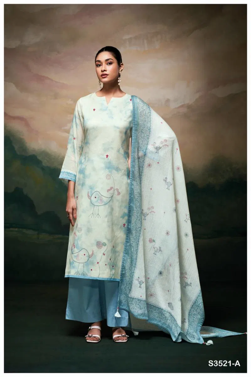 Meela By Ganga Mal Printed Embroidered Salwar Suit Wholesale In Delhi