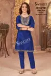 Peri Peri By Sangeet Zoba Silk Wholesale Kids Girls Wear Kurti With Bottom In India