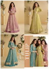 Tulip By Sayuri Designer Chinon Silk Embroidered Indo Western Wholesale Price In Surat