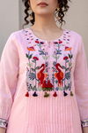 Tanyaa P 321 Mul Cotton With Handwork Touchup Kurti With Bottom Wholesale Clothing Distributors In India
