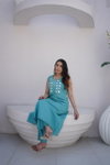 Naisha K 714 Vertican Manual Work A Line Online Kurti With Bottom Wholesale