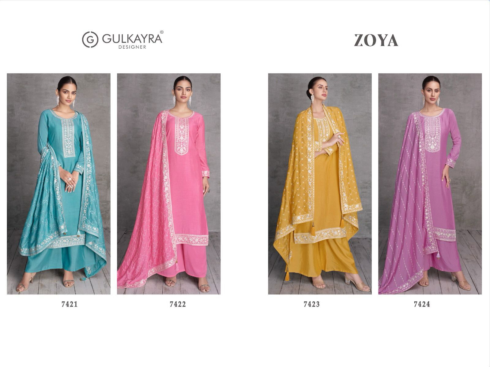 Zoya By Gulkayra Silk Designer Salwar Kameez Catalog