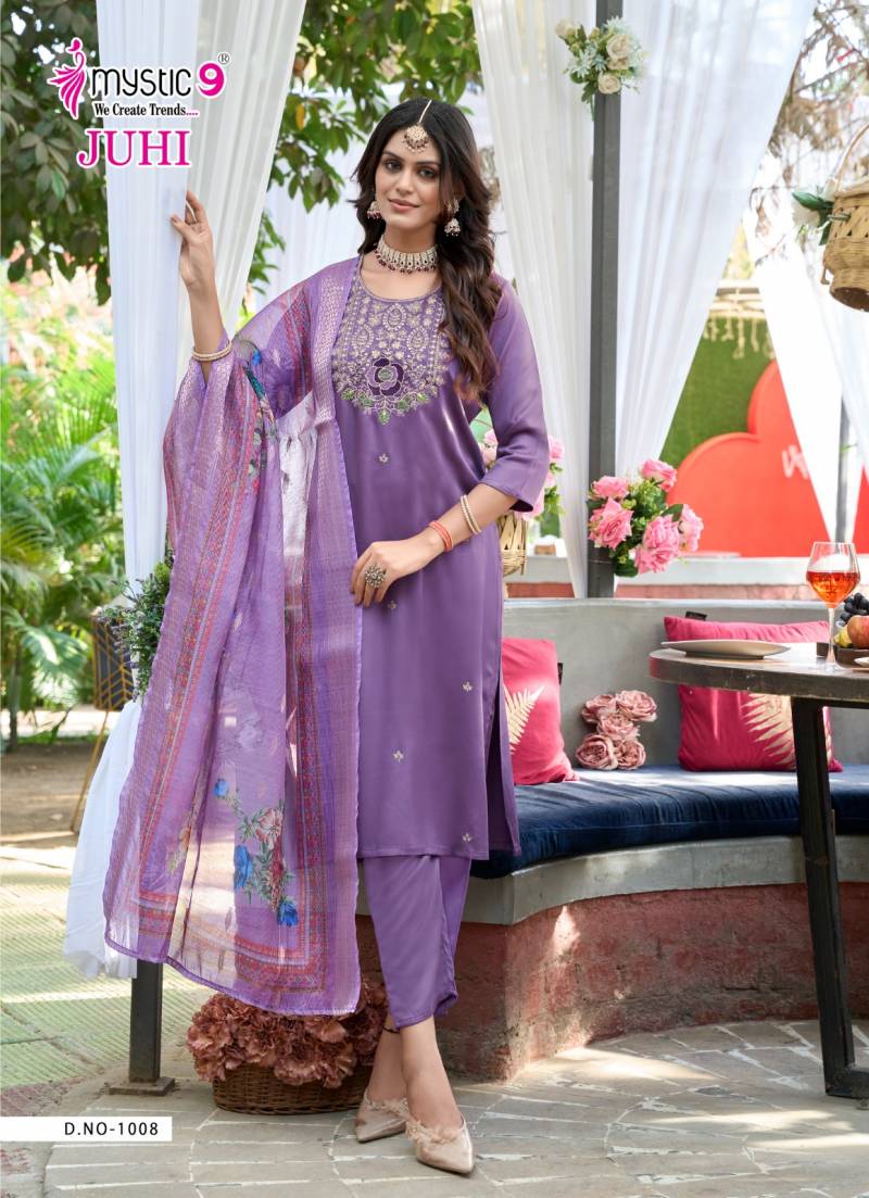 Juhi Vol 1 By Mystic 9 Gajji Silk Kurti With Bottom Dupatta Suppliers In India
