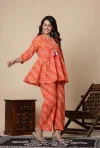 Naisha K 115 Cotton Lehariya Printed Co Ord Sets Suppliers In India