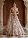 White Colour Gadhwal Silk Thread Dori Work Designer Lehenga Choli 3039 B