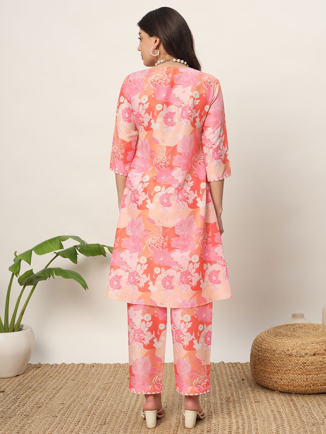 SET0143 Fiorra Cotton Blend Printed Kurti With Bottom Orders In India