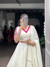 White Colour Pure Rayon Lehenga Navratri Nights Wholesale Market In Surat With Price Taraa L 1622