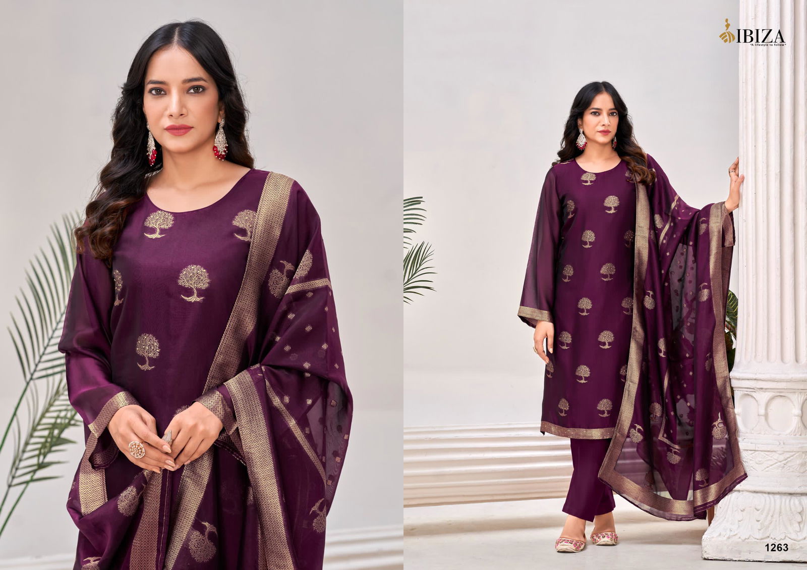 Zahanvi By Ibiza Designer Silk Salwar Kameez Wholesale Shop In India