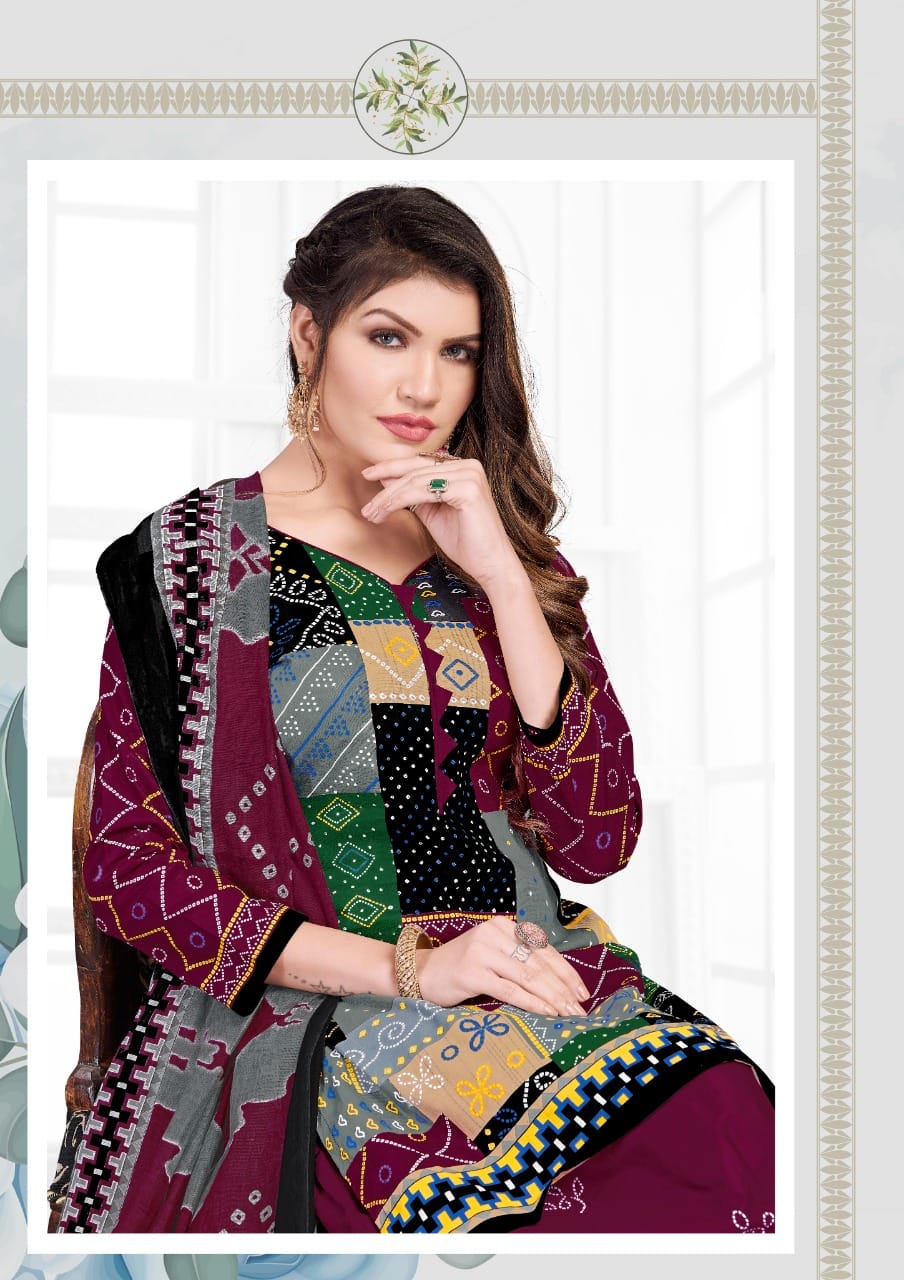 Mishri Bandhni Special 1 Latest Regular Wear Printed Cotton 
Ready Made Collection
