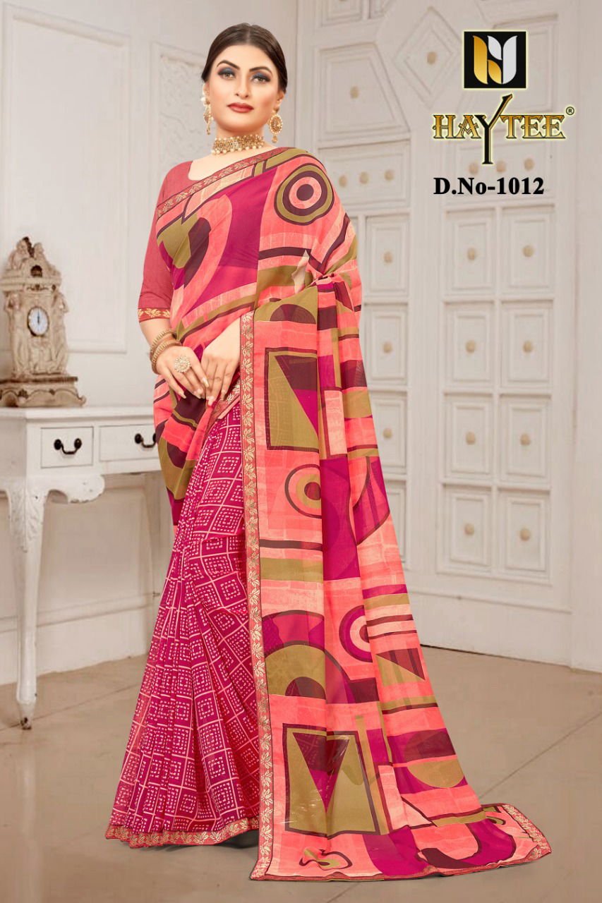 Haytee Gmail 85 Latest Collection Of Dani Printed Daily Wear Saree 