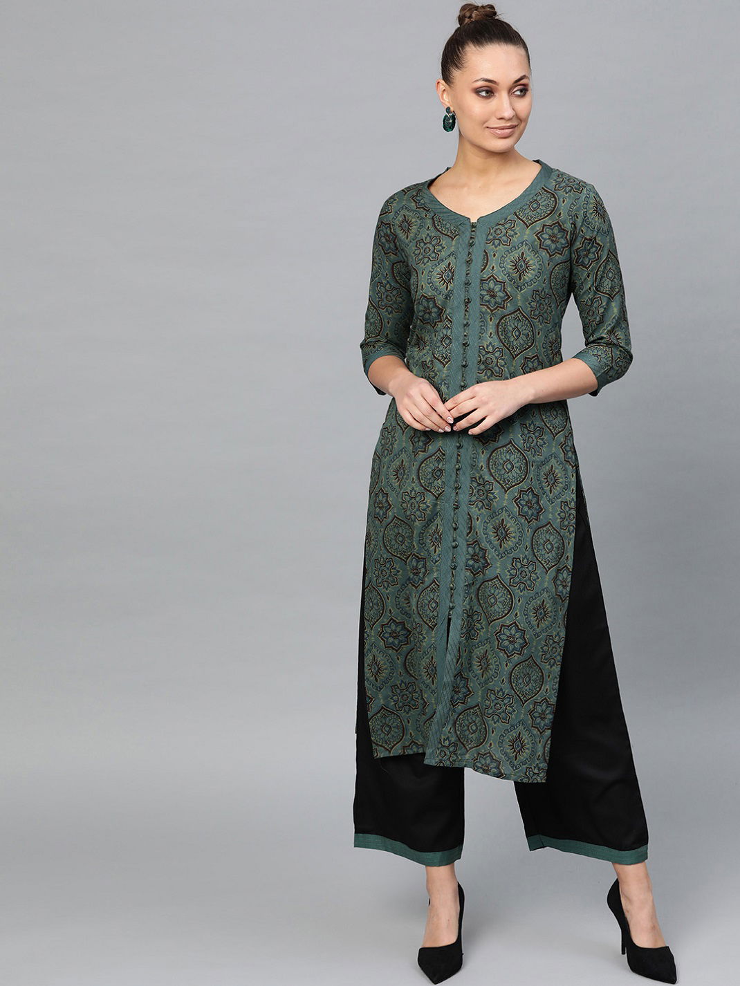 Era Pankh 2 Casual Wear Designer Printed Regular Wear Cotton Kurti With Flex Bottom Collection