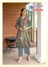 Charmi Vol 1 by Mystic 9 Vertican Printed Princess Cut Co Ord Set Suppliers In India