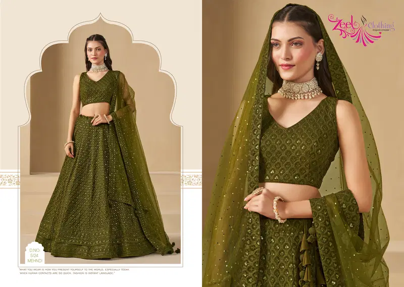 Florance Vol 1  By Zeel Clothing Georgette Party Wear Lehenga Choli Orders In India
