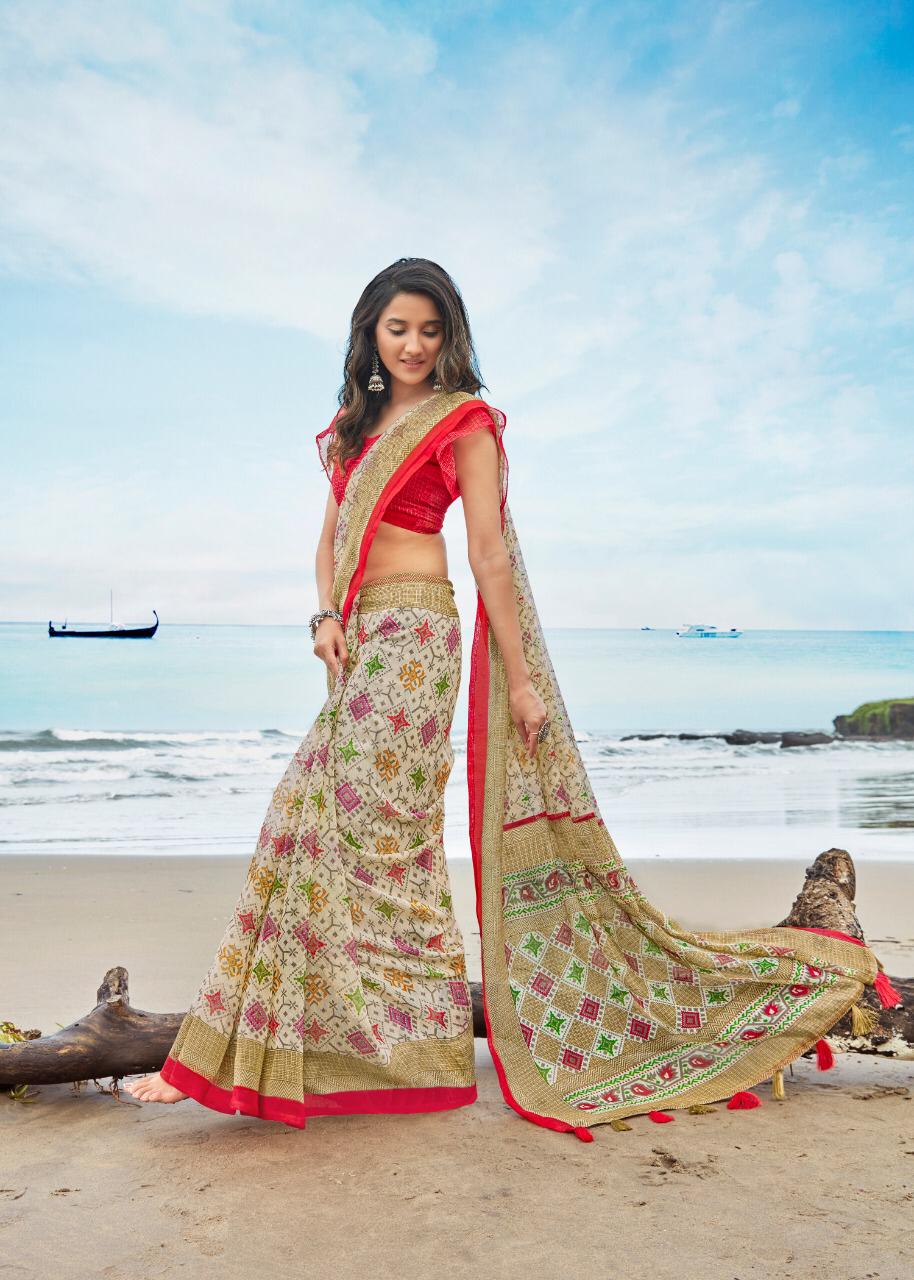 Shreyans Eleghant Pattu Latest Designer Daily Wear Casual Wear Linen Saree Collection 