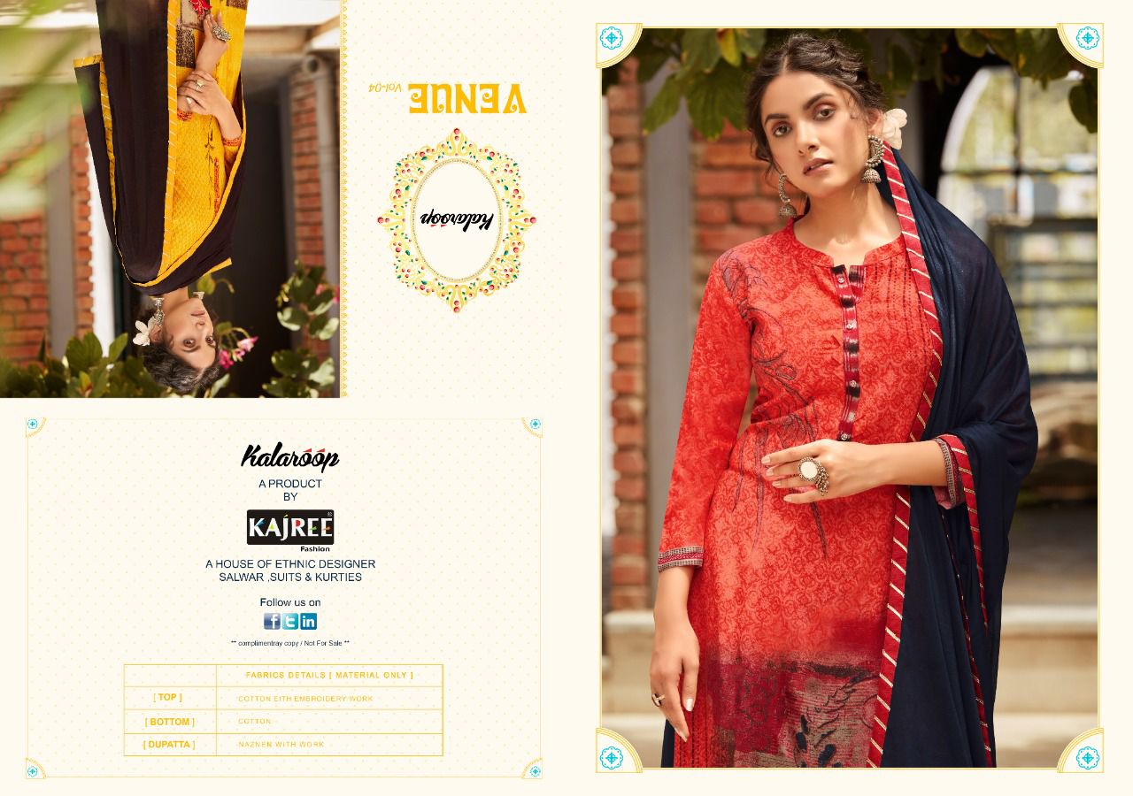 Kalaroop Venue 4 Pure Digital Printed Ethnic Wear Rayon Ready Made Collection
