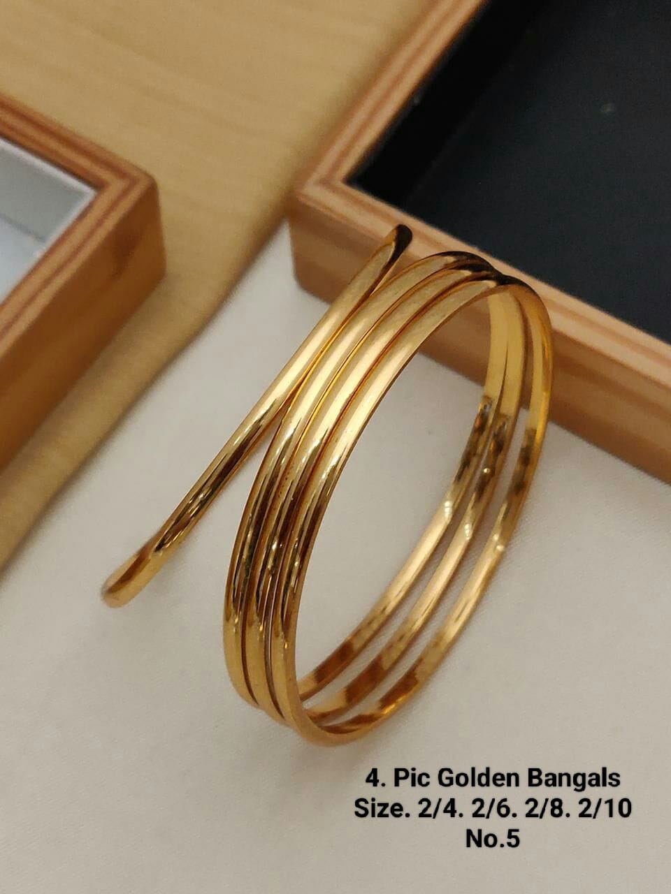 Siddham Accessories Plain Metal Bangels Catalog

