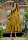 Aaradhna 2023 Mehendi Colour Rayon A Line Kurti Wholesale Market In Surat
