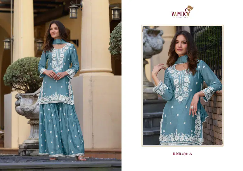 Anamika Vol 2 By Vamika Chinon Readymade Suits Wholesale Price In Surat