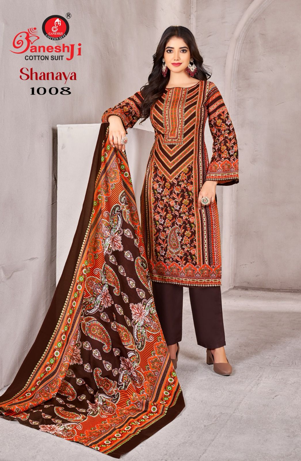 Shanaya Vol 1 By Ganeshji Karachi Cotton Dress Material Orders In India