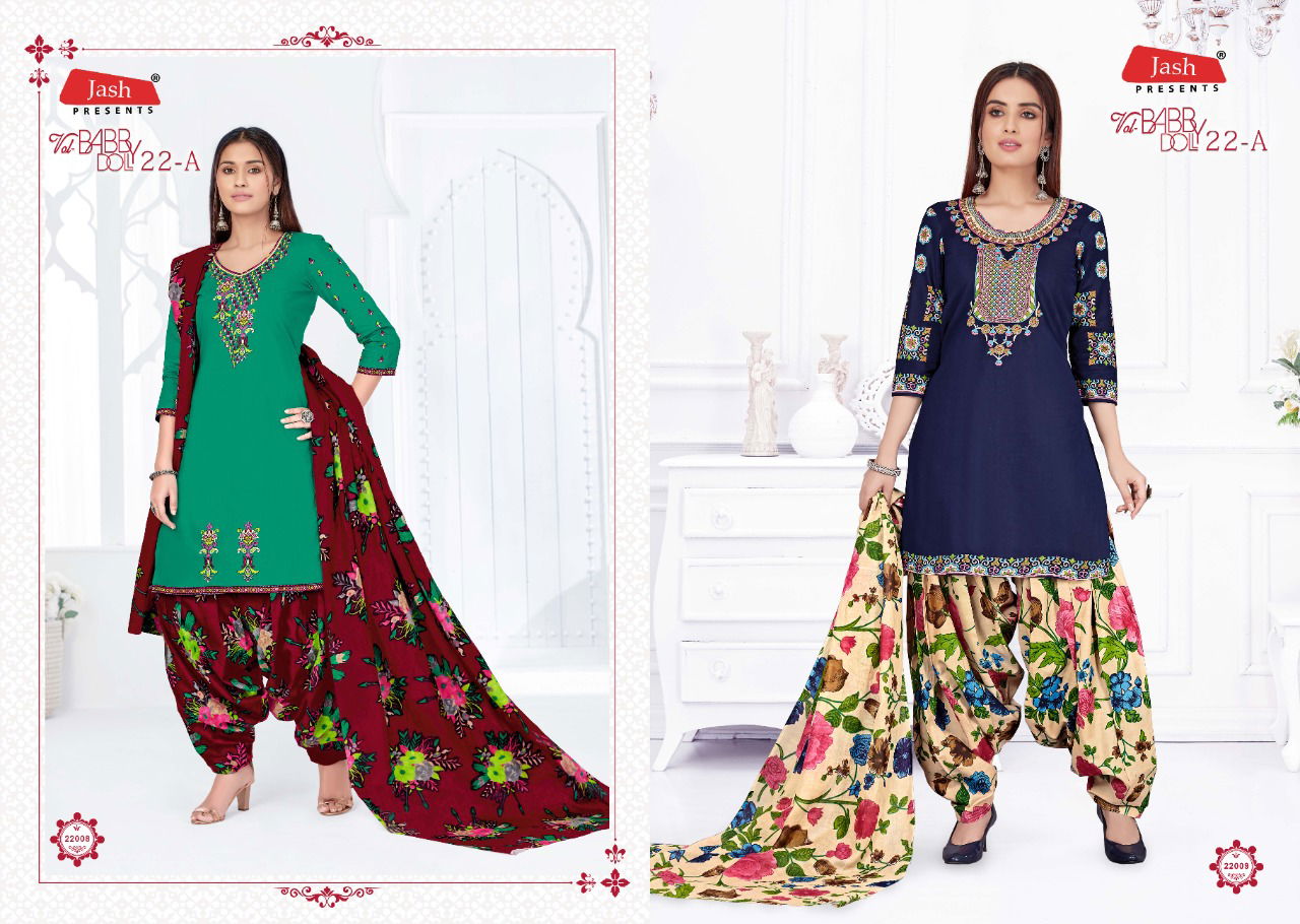 Jash Baby Doll Vol 22 A Latest Designer Pure Cotton Printed Daily Wear Dress Material  