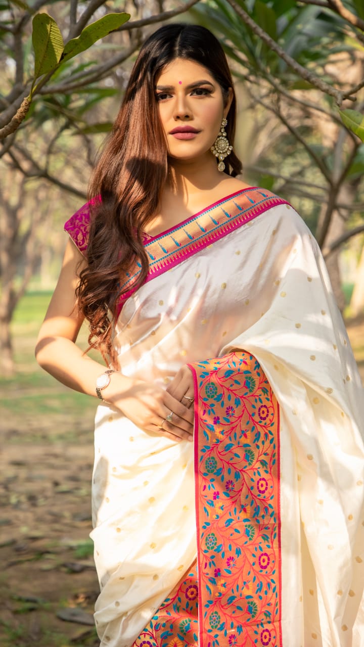 Rajyog Pathani Latest Collection fancy Festive Wear Heavy Soft Silk Saree 
