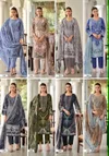 Nayra Vol 42 By Riaz Arts Cotton Printed Embroidery Dress Material
