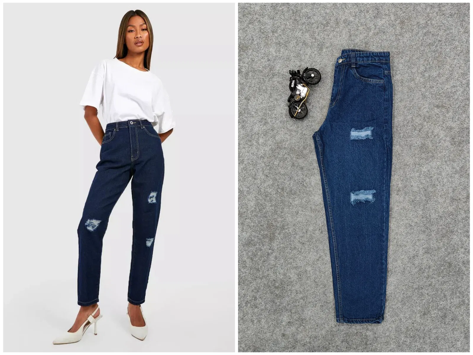 Vivda Western Funky Mom Fit Wholesale Jeans in India
 