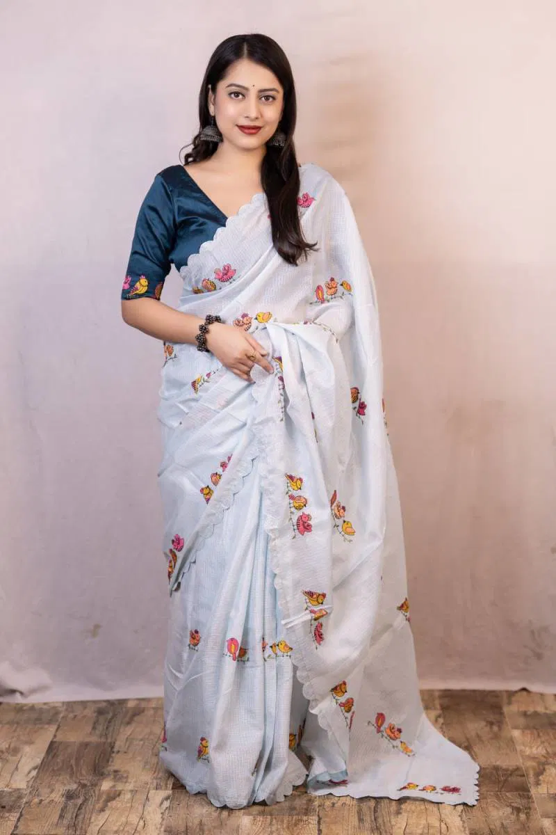 Kc 609 Embroidered Soft Kota Silk Saree Wholesale Clothing Suppliers In India