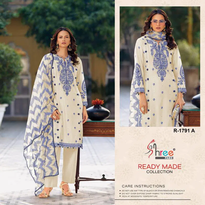 Shree R 1791 Cambric Cotton Ready Made Pakistani Salwar Suits Wholesale Suppliers In Mumbai