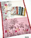 Rajyog Duck Pure Linen Duck Digital Printed Fancy Saree Wholesale Price In Surat