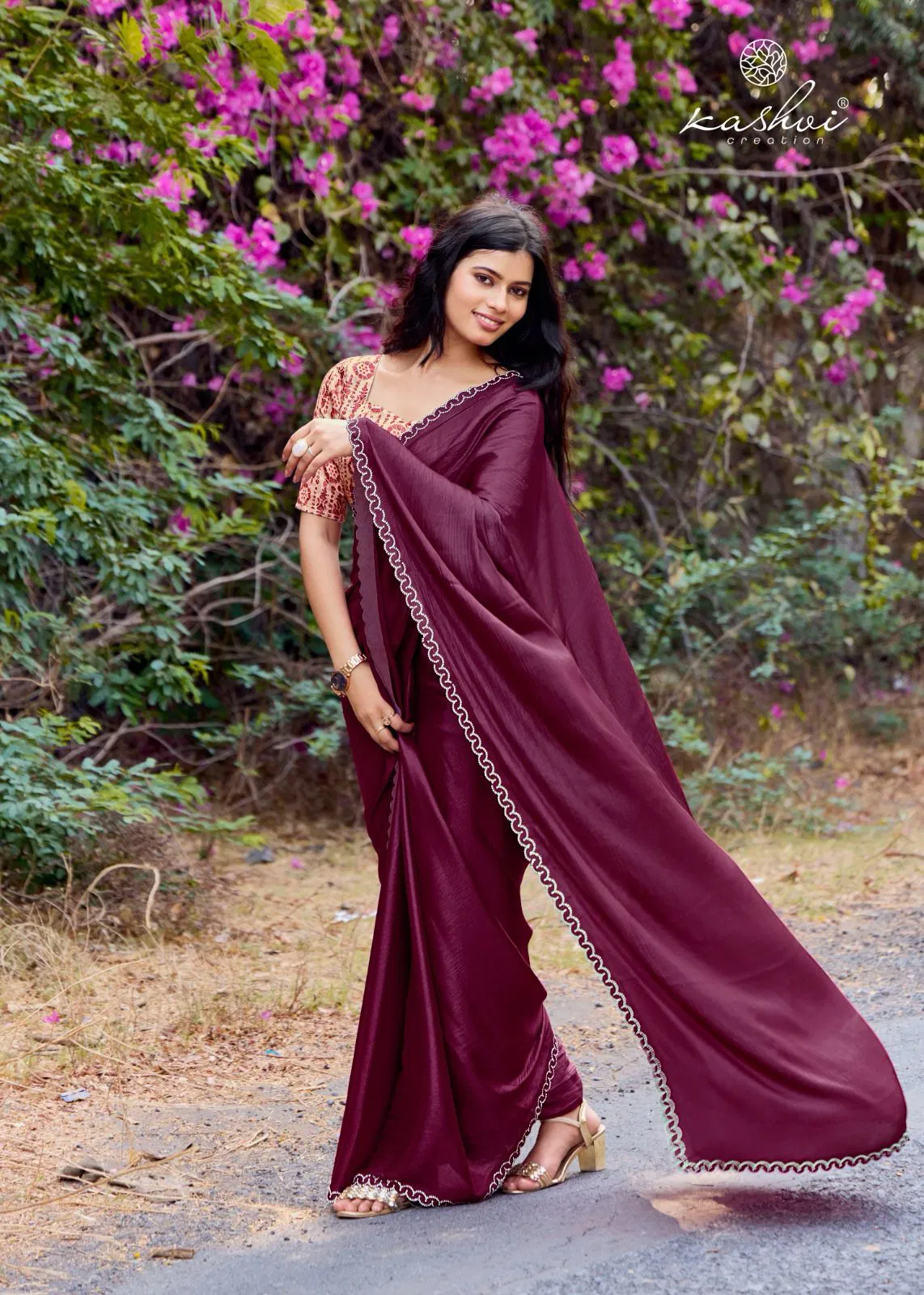Neel Vol 16 By Kashvi Mono Satin Designer Wear Saree Orders In India