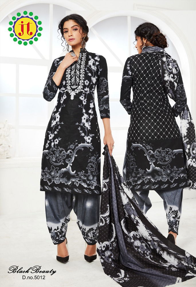 JT Black Beauty Vol 5 Latest Collection Of Pure Cotton Printed Daily Wear Dress Material  