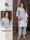 Lucknavi Vol 6 By Blue Hills Rayon Wholesale Kurti With Bottom Suppliers In Mumbai

