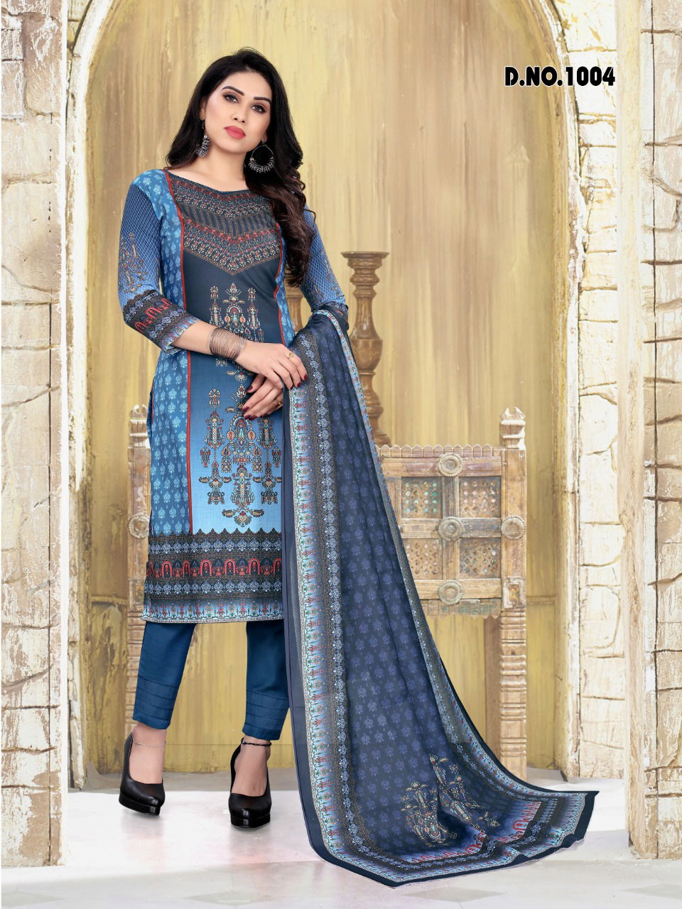 Naaz 1 Beautiful Designer Casual Daily Wear Printed Cotton Dress Material Collection
