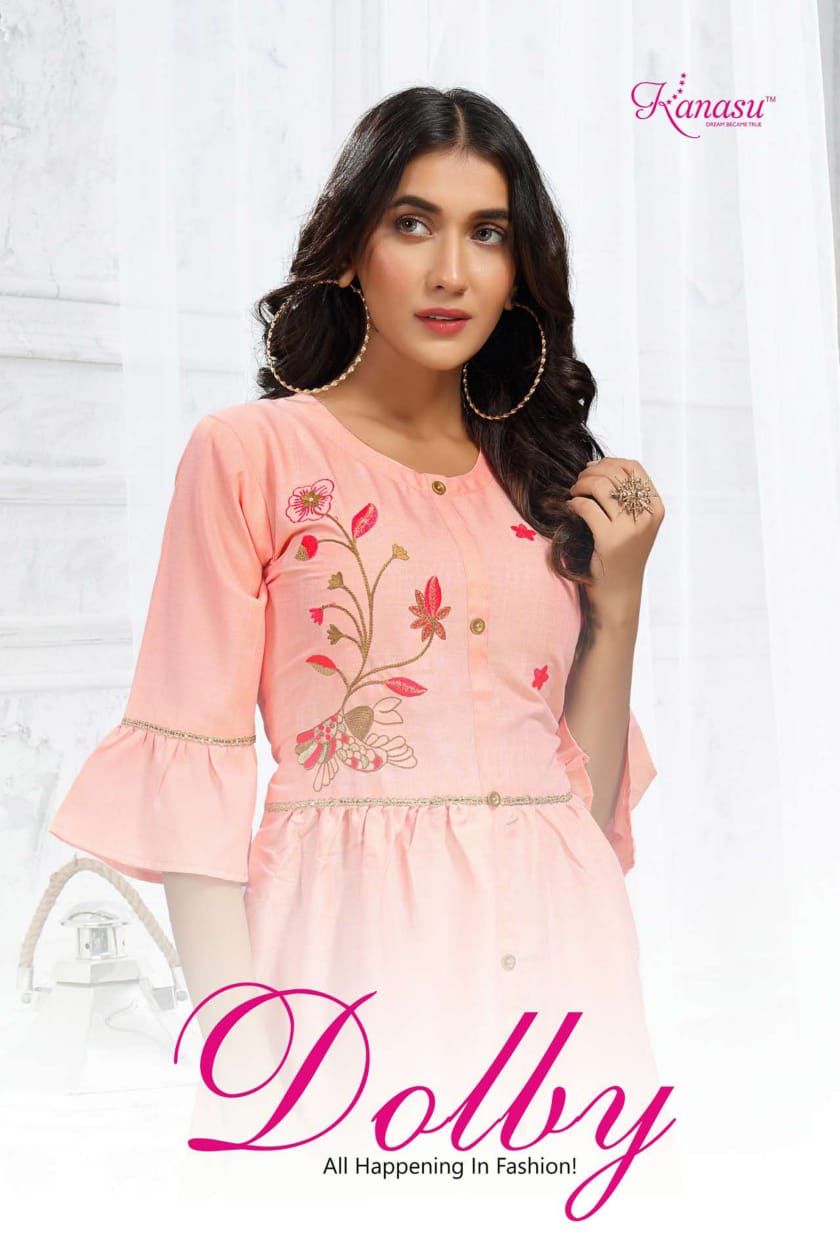 Kanasu Dolby Casual Daily Wear Rayon Designer Western Top Collection