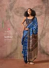 Khoj By Rajtex Ajrakh Print Satin Georgette Online Uniform Wear Saree Wholesale