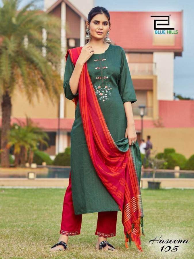 Blue Hills Haseena 1 Fancy Festive Wear Viscose Ready Made Dress Collection