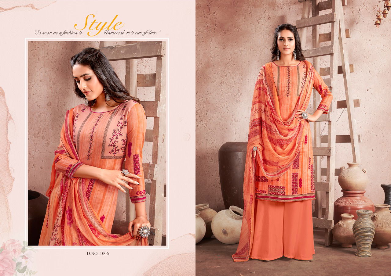 Anita Kesariya Heena Latest Fancy Designer Casual Wear Pure Heavy Cotton Digital style print  Dress Material Collection

