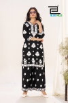 Black And White Vol 18 By Blue Hills Rayon Surat Kurti With Bottom Dupatta Wholesale Market