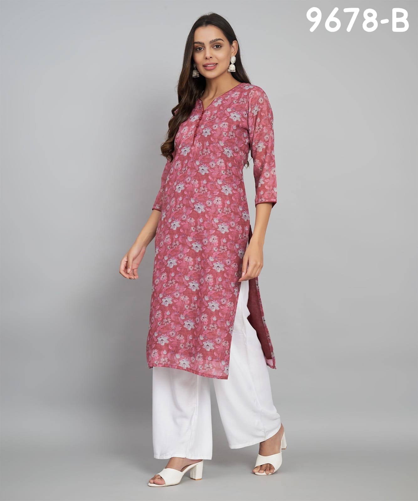 Label Khoj 9678 And 9679 Linen Printed kurti Wholesale Clothing Suppliers In india