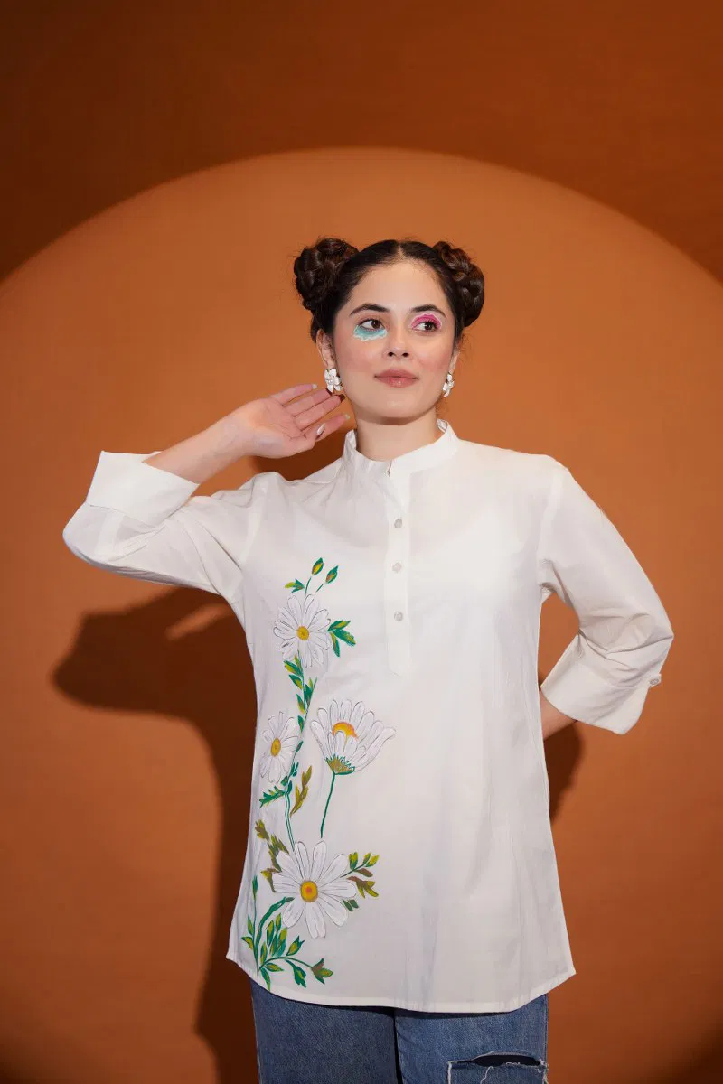 Tanyaa P 194 Beautiful Cotton Printed Ladies Tops Surat Wholesale Market
