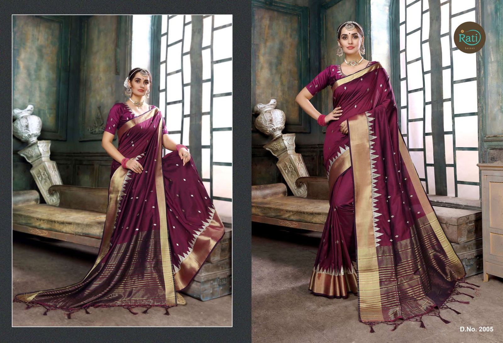 Rati Shloka Latest Designer Party Wear Festive Wear Linen Silk Saree Collection 