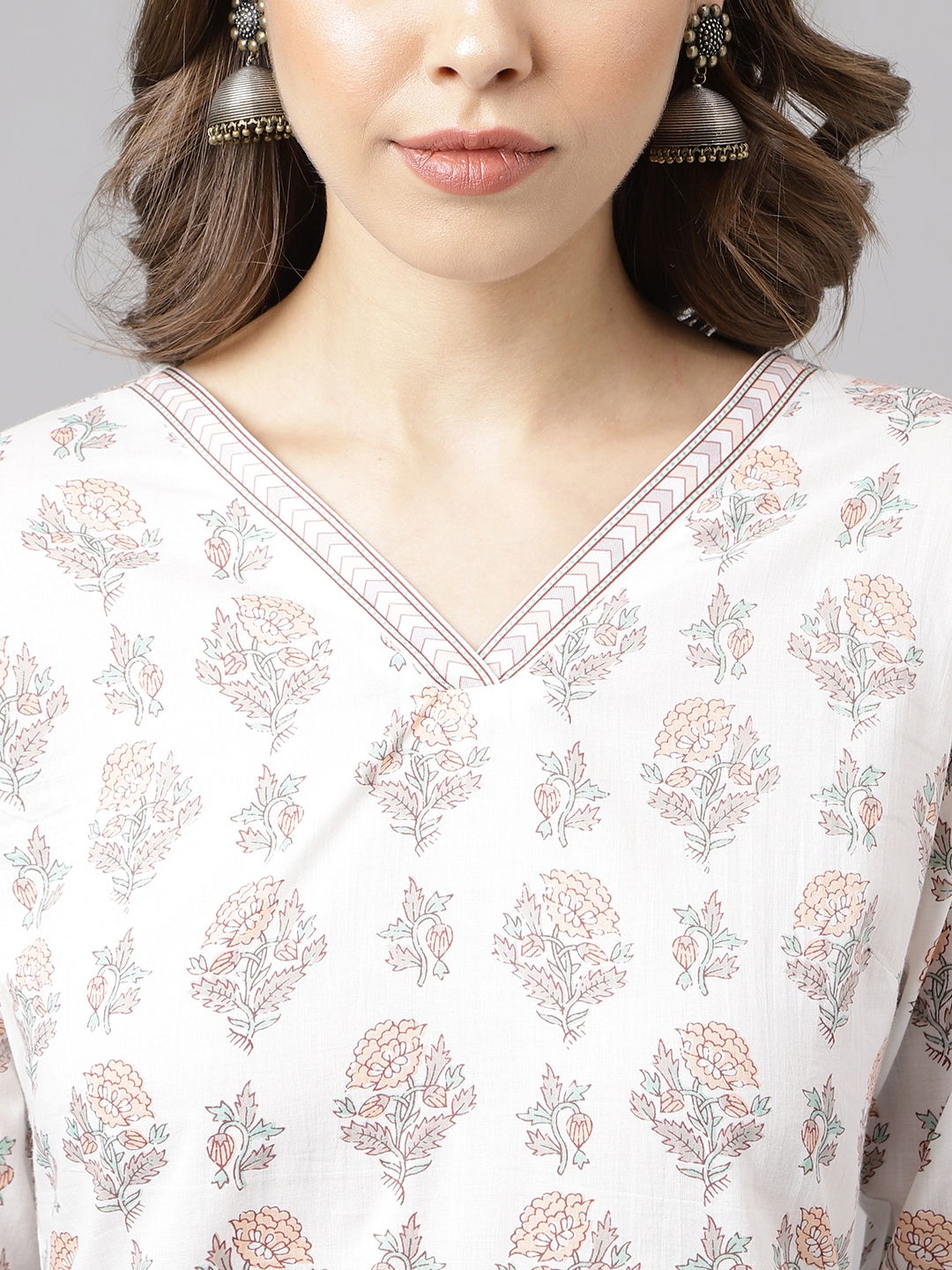 Fiorra SET0000 02 Printed Cotton Kurti With Palazzo Wholesale Market In Mumbai
