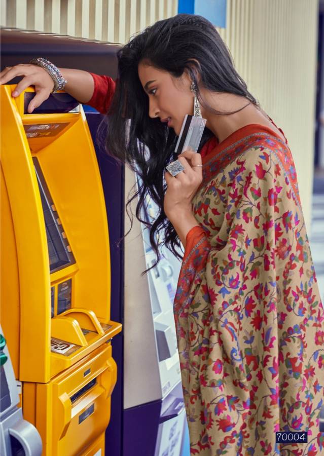 Lt Kala Kruti Latest fancy designer Regular Casual Wear Kashmiri Digital Printed Saree Collection
