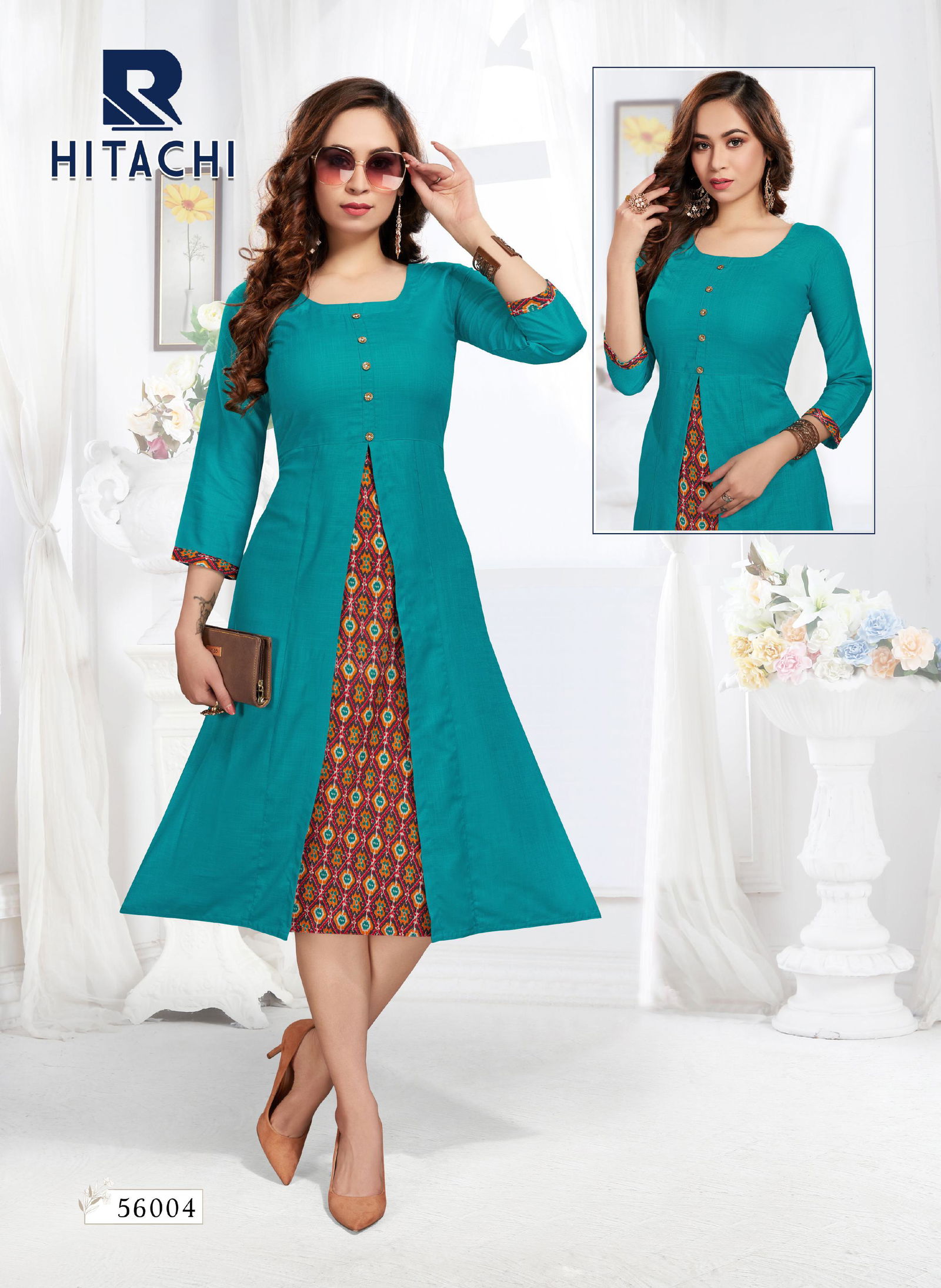 Raashi Hitachi Regular Wear Rayon Printed Anarkali Kurti Collection